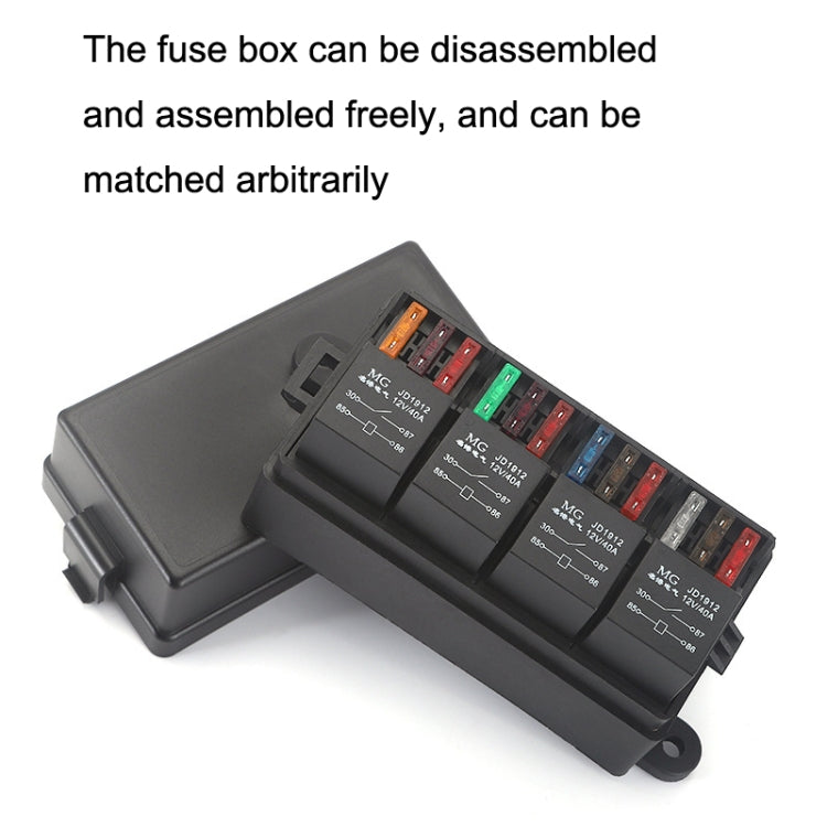 TF008-10 12V 4Pin Relay Car RV Radiography Sound Modified Electromagnetic Insurance Box - Relays by PMC TechLife | Online Shopping South Africa | PMC TechLife | Buy Now Pay Later Mobicred