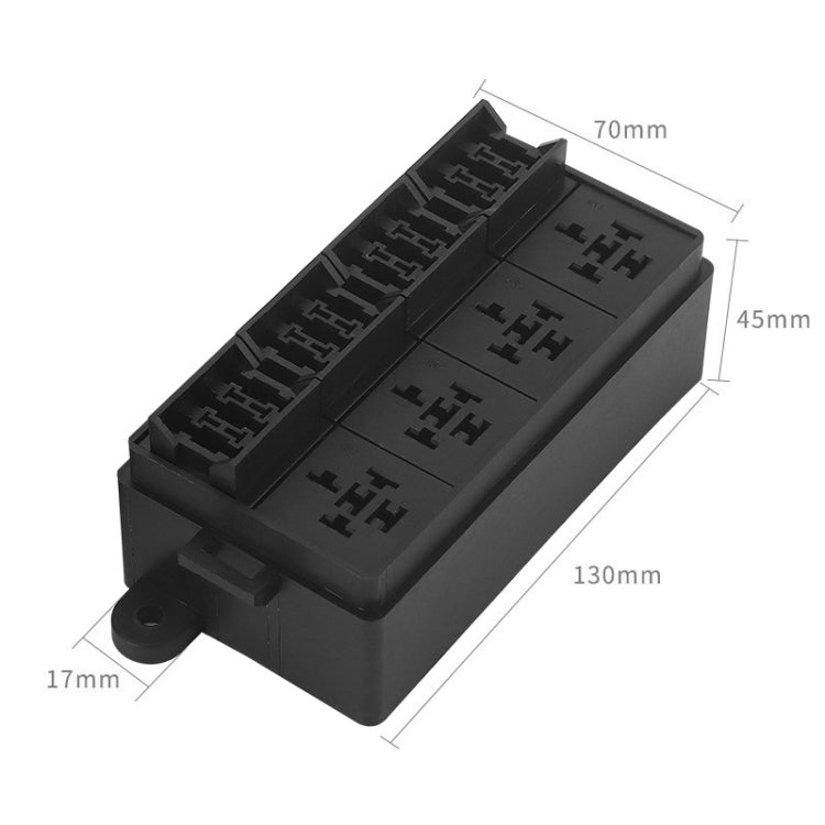 TF008-10 12V 5Pin Relay Car RV Radiography Sound Modified Electromagnetic Insurance Box - Relays by PMC Jewellery | Online Shopping South Africa | PMC Jewellery