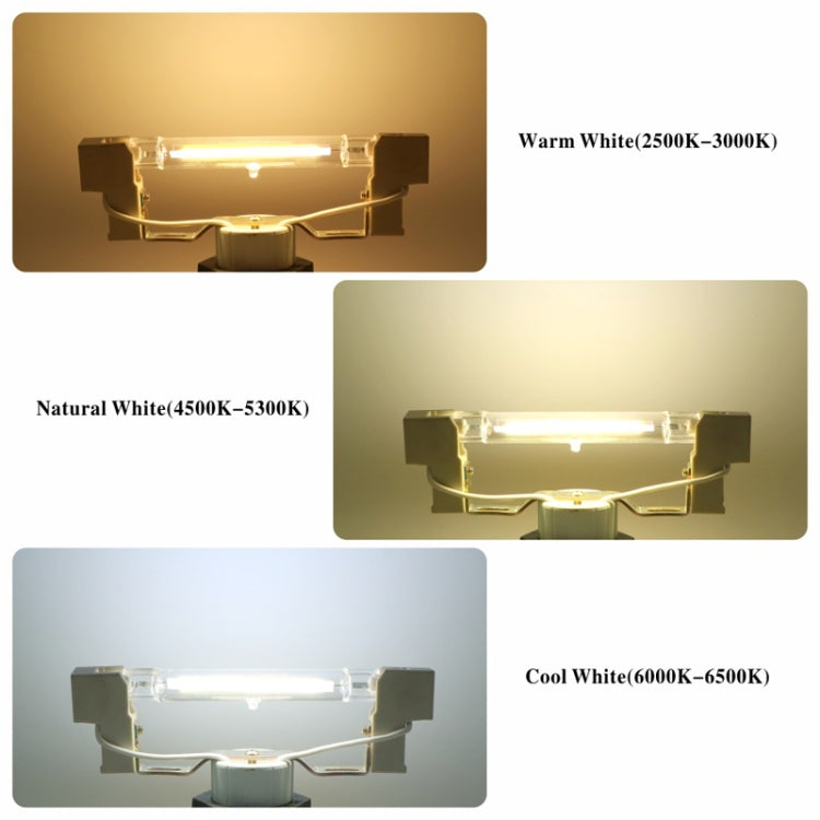 78MM 10W R7S LED COB Dimmer Glass Lamp Double-end Horizontal Plug-in Light(220V Warm White Light) - LED Blubs & Tubes by PMc TechLife | Online Shopping South Africa | PMc TechLife | Buy Now Pay Later Mobicred