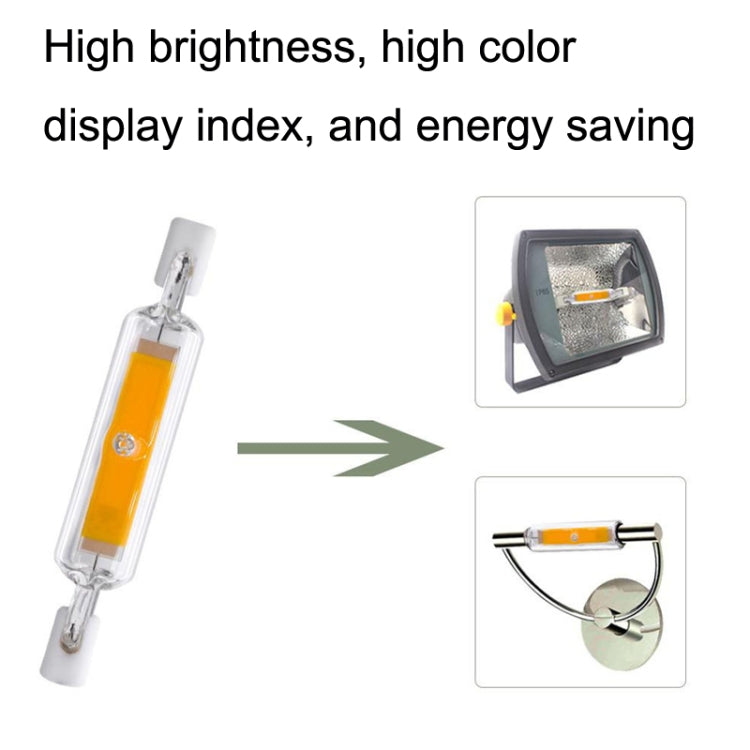 78MM 10W R7S LED COB Dimmer Glass Lamp Double-end Horizontal Plug-in Light(220v Natural White Light) - LED Blubs & Tubes by PMc TechLife | Online Shopping South Africa | PMc TechLife | Buy Now Pay Later Mobicred