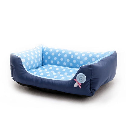 Cartoon Pet Kennel Square Cushion For Small And Medium Pet, Specification: L(Blue) - Beds by PMC Jewellery | Online Shopping South Africa | PMC Jewellery