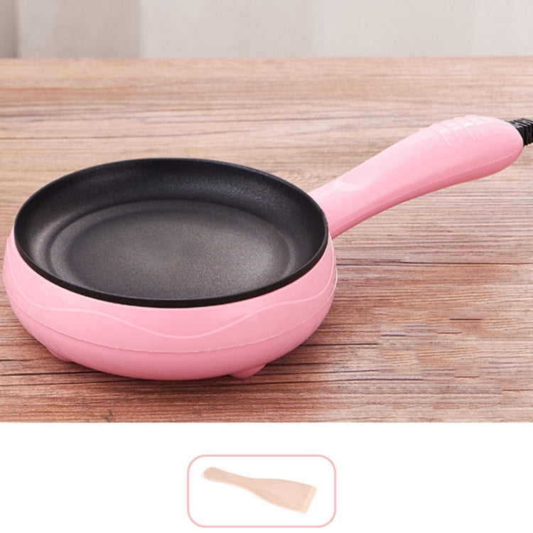 350W Electric Egg Omelette Cooker Frying Pan Steamer Cooker,EU Plug,Style: Pan+Wood Shovel Pink - Electric Skillets by PMC Jewellery | Online Shopping South Africa | PMC Jewellery