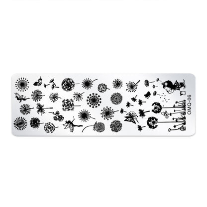 5 PCS Nail Art Print Template Nail Art Tools(OMQ-06) - Nail Art Equipment by PMC Jewellery | Online Shopping South Africa | PMC Jewellery | Buy Now Pay Later Mobicred