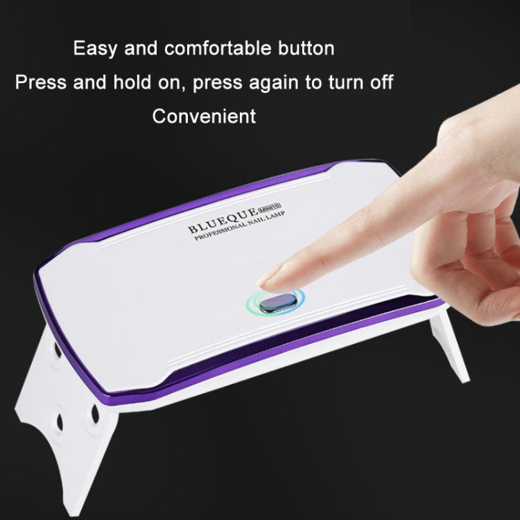 BLUEQUE USB Powered Nail Manicure Handheld UV Phototherapy Machine(Mini-10) - Nail Dryers by PMC Jewellery | Online Shopping South Africa | PMC Jewellery | Buy Now Pay Later Mobicred