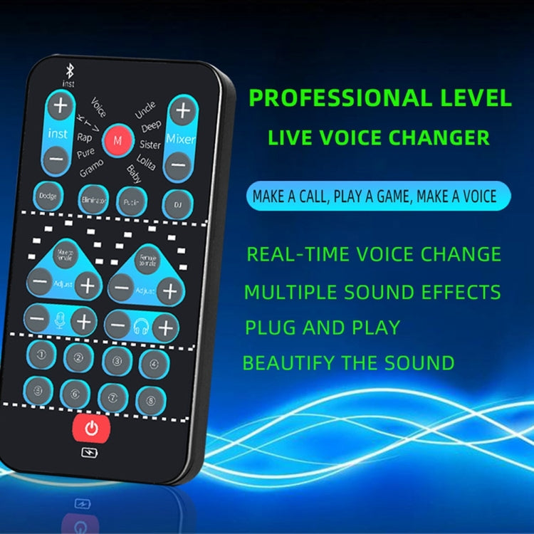 M10  Mobile Computer Sound Card Mini Voice Changer K Song Recording Bluetooth Voice Changer - Live Sound Effects Processors by PMC Jewellery | Online Shopping South Africa | PMC Jewellery