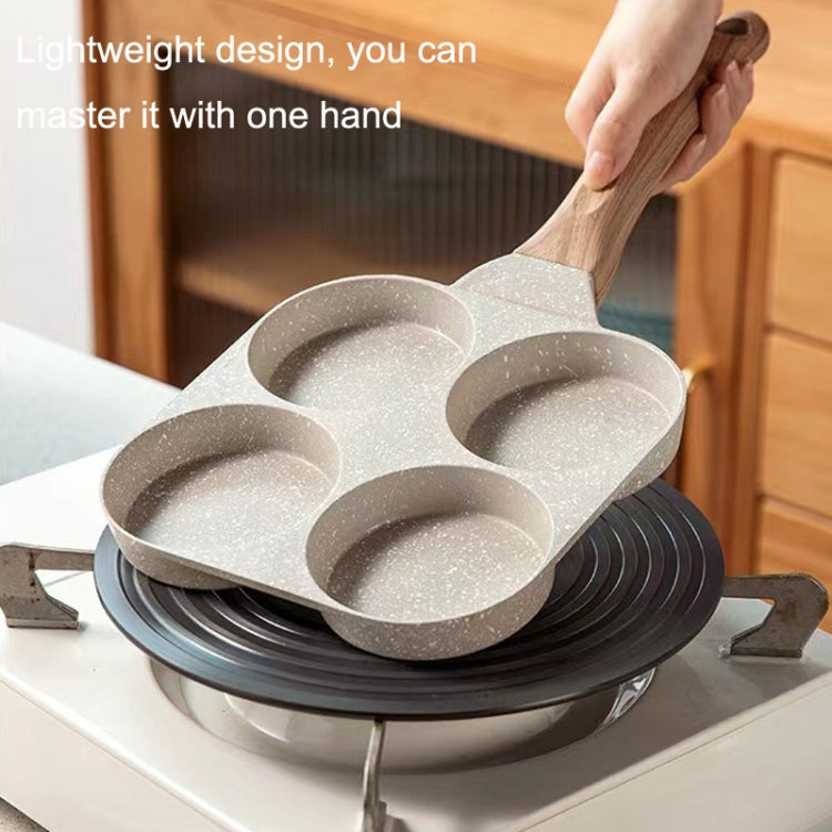 Four Hole Maifan Stone Non-stick Pan Egg Burger Frying Pan Universal Induction Cooker - free shipping - PMC TechLife - Order now!