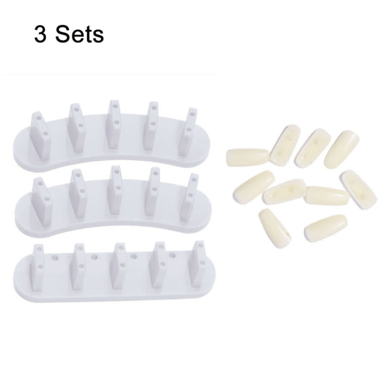 3 Sets Adhesive-Free Nail Practice Stand Nail Display Stand(01 White) - Nail Art Equipment by PMC Jewellery | Online Shopping South Africa | PMC Jewellery | Buy Now Pay Later Mobicred