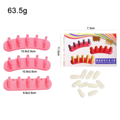 3 Sets Adhesive-Free Nail Practice Stand Nail Display Stand(03 Rose Red) - Nail Art Equipment by PMC Jewellery | Online Shopping South Africa | PMC Jewellery | Buy Now Pay Later Mobicred