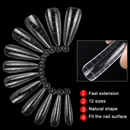 2 Boxes Nail Crystal Rapid Light Therapy Extension Nail Model, Shape: 120 PCS 15 - Nail Stickers by PMC Jewellery | Online Shopping South Africa | PMC Jewellery | Buy Now Pay Later Mobicred