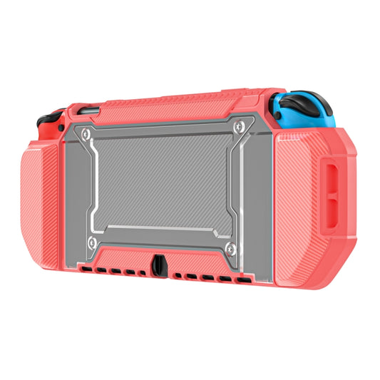 TPU+PC Two-in-one Non-slip Protective Case for Nintendo Switch OLED(Coral) - Cases by PMC Jewellery | Online Shopping South Africa | PMC Jewellery