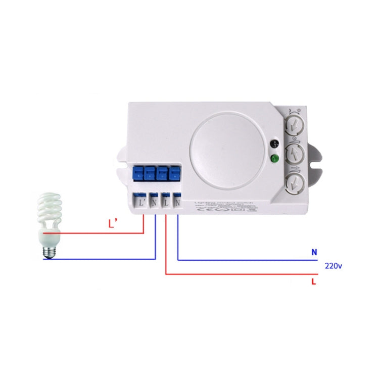 Smart Microwave Induction Switch Sensor 5.8G Radar Sensing Switch - Switch by PMC TechLife | Online Shopping South Africa | PMC TechLife | Buy Now Pay Later Mobicred