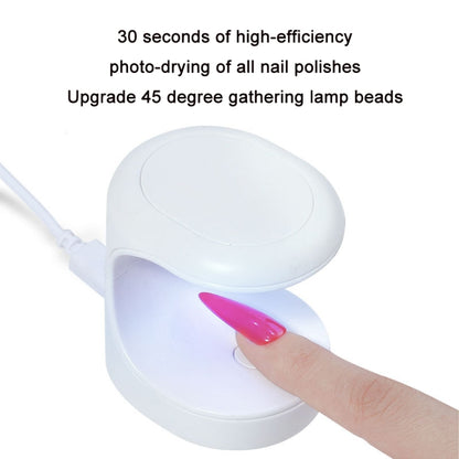 USB Mini Nail Phototherapy Lamp Nail Polish Baking Lamp, Color: Black - Nail Dryers by PMC Jewellery | Online Shopping South Africa | PMC Jewellery