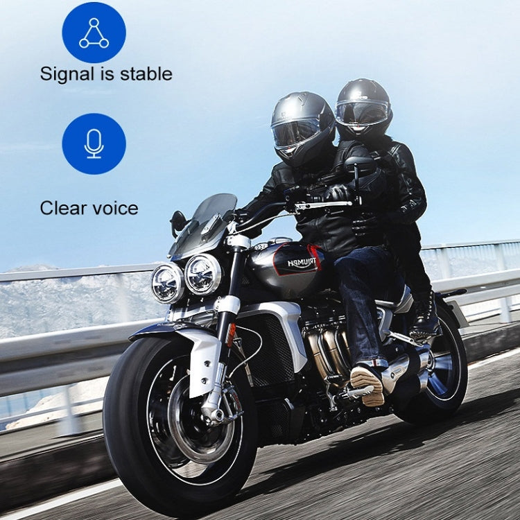 Motorcycle Helmet Call Music Navigation Bluetooth Headset, Color: Red(Hard Pipe Microphone) - Motorcycle Walkie Talkie by PMC Jewellery | Online Shopping South Africa | PMC Jewellery | Buy Now Pay Later Mobicred