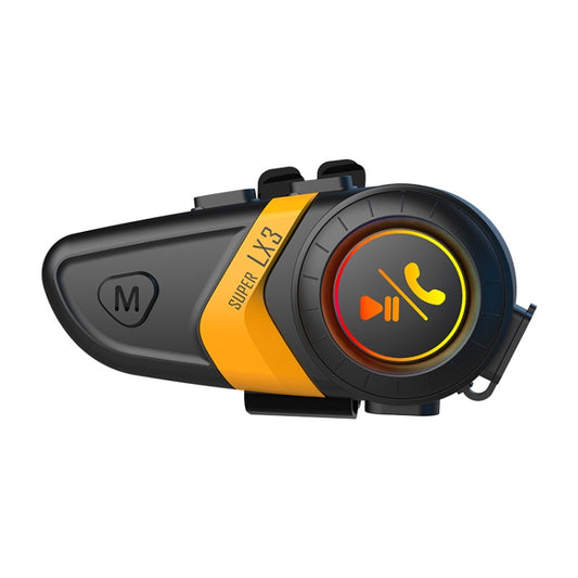 Motorcycle Helmet Call Music Navigation Bluetooth Headset, Color: Yellow(Soft Pipe Microphone) - Motorcycle Walkie Talkie by PMC Jewellery | Online Shopping South Africa | PMC Jewellery | Buy Now Pay Later Mobicred