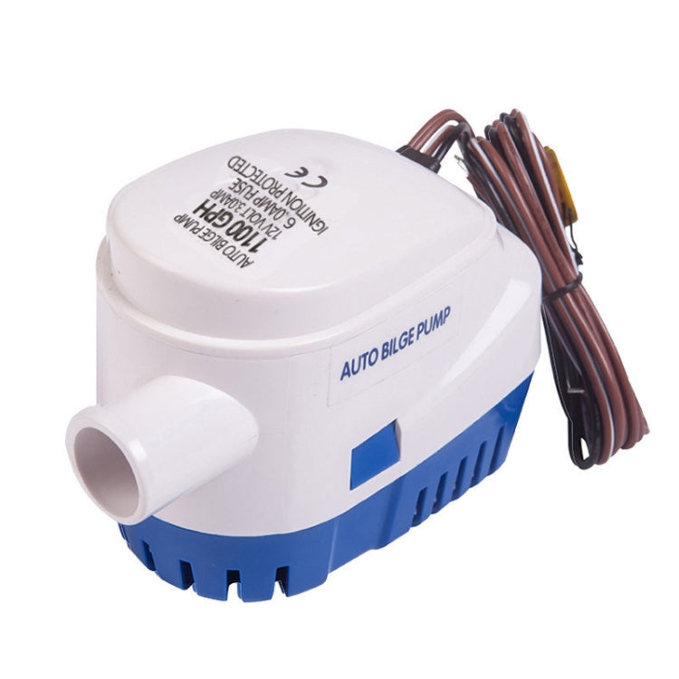 1100GPH-12V Blue  Automatic Bilge Pump Submersible Water Electric Pump For Yacht Marine Boat - Boats Accessories by PMC Jewellery | Online Shopping South Africa | PMC Jewellery