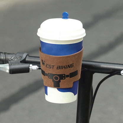 WEST BIKING YP0719298 Bicycle Cup Holder Handlebar Bottle Cage(Brown) - Holders by WEST BIKING | Online Shopping South Africa | PMC Jewellery