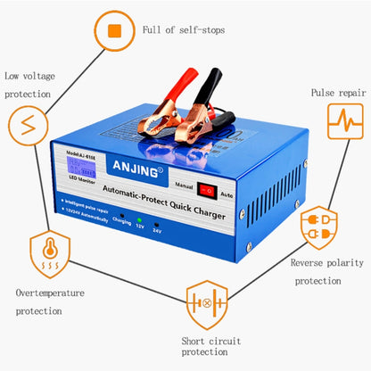 ANJING AJ-618E Battery Charger Car Battery Repairer, Model: EU Plug - Battery Charger by PMC Jewellery | Online Shopping South Africa | PMC Jewellery