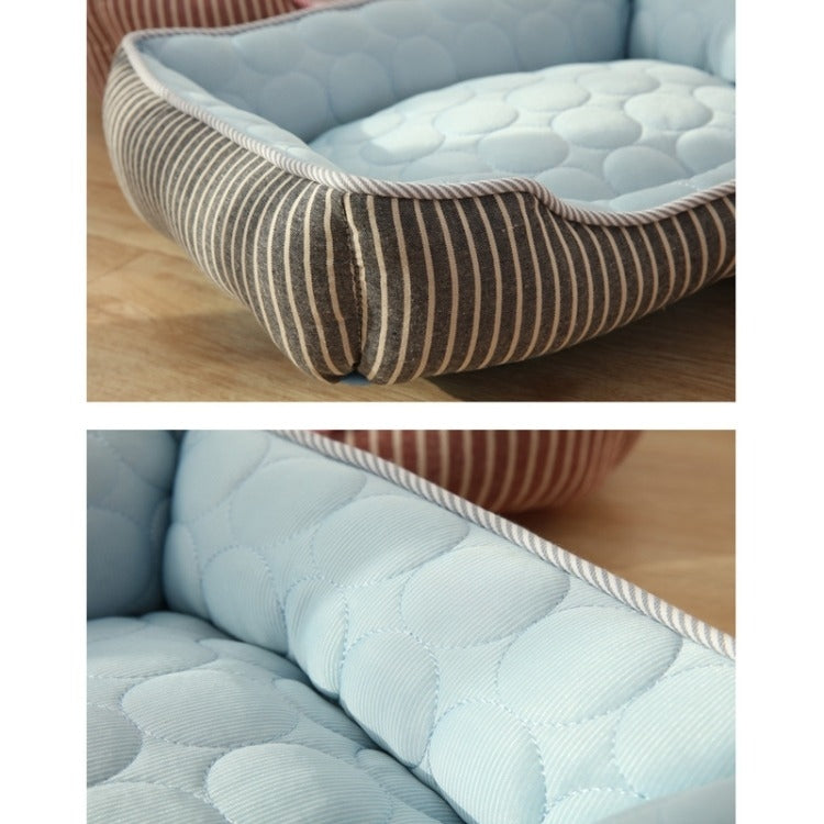 Summer Cold Feeling Dog Cat Kennel Ice Silk Cool Den M(Blue) - Pet Houses & Accessories by PMC TechLife | Online Shopping South Africa | PMC TechLife | Buy Now Pay Later Mobicred