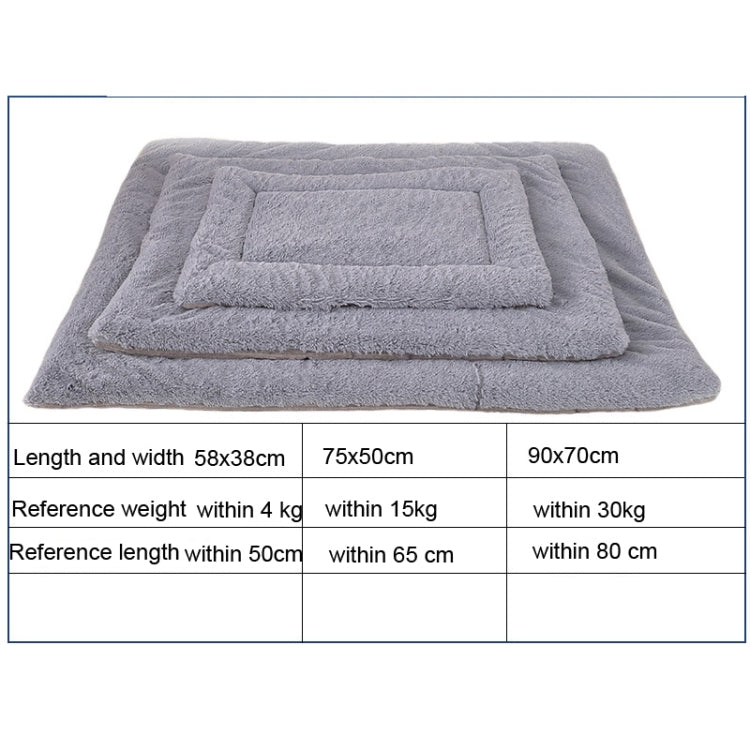 Double Sided Pet Mat Four Seasons Warm Dog Blanket,Size: L(Short Plush Pink) - free shipping - PMC TechLife - Order now!