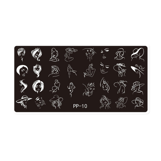 Butterfly Dream Nail Art Printed Steel Plate(E084-10) - Nail Stickers by PMC Jewellery | Online Shopping South Africa | PMC Jewellery | Buy Now Pay Later Mobicred