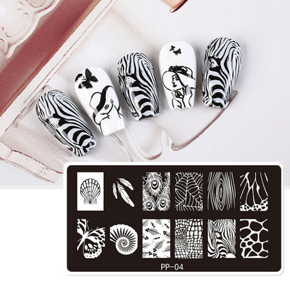 Butterfly Dream Nail Art Printed Steel Plate(E084-4) - Nail Stickers by PMC Jewellery | Online Shopping South Africa | PMC Jewellery | Buy Now Pay Later Mobicred