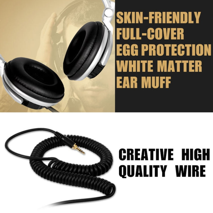 SENICC ST-80 Head-mounted HIFI Headset Spring Line Headset(Silver) - free shipping - PMC Jewellery - Order now!
