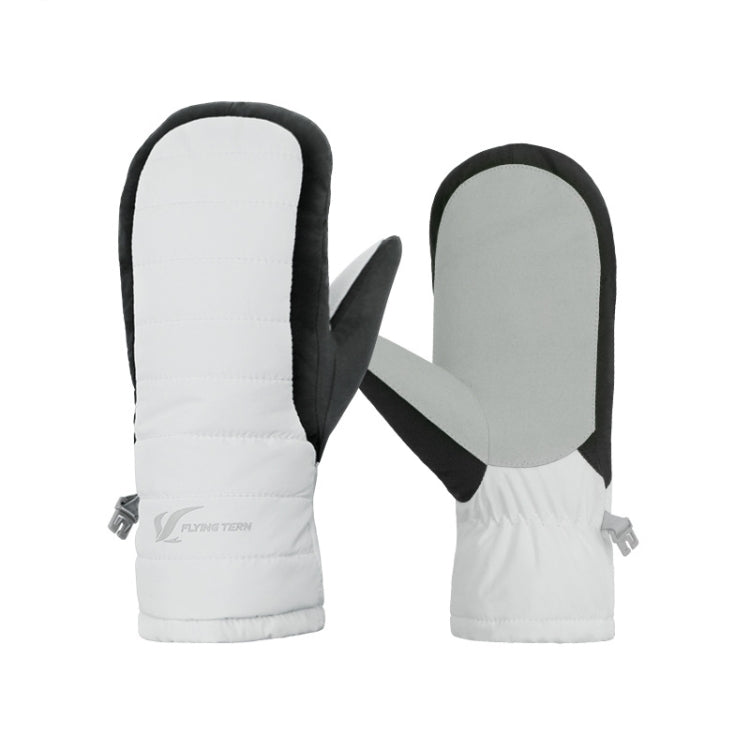 FLYING TERN 307 Outdoor Sports Fleece Waterproof Wear-resistant Children Gloves(White) - free shipping - PMc TechLife - Order now!