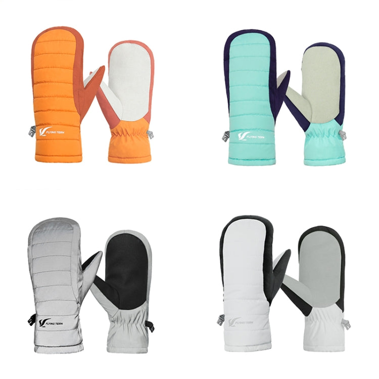 FLYING TERN 307 Outdoor Sports Fleece Waterproof Wear-resistant Children Gloves(Lake Blue) - free shipping - PMc TechLife - Order now!