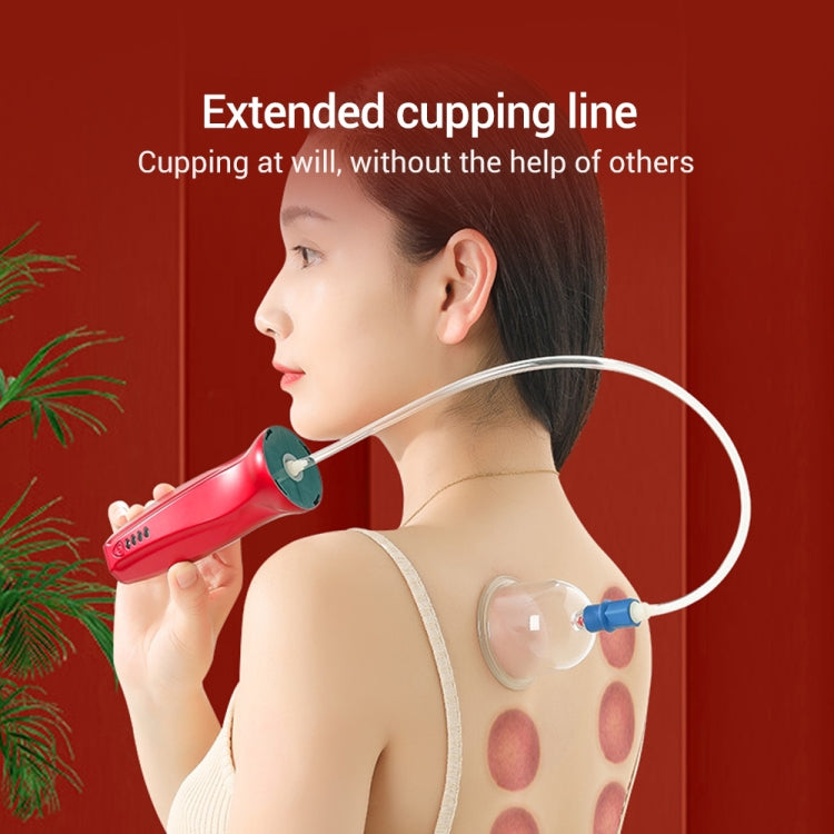Electric Cupping Device Vacuum Scraping Instrument Charging Meridian Massage Device(Green) - free shipping - PMC TechLife - Order now!