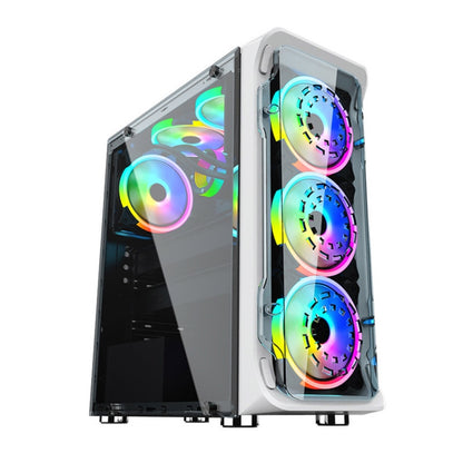 Computer CPU RGB luminous Radiator 1 Fan+Remote Control - Fan Cooling by PMC Jewellery | Online Shopping South Africa | PMC Jewellery | Buy Now Pay Later Mobicred