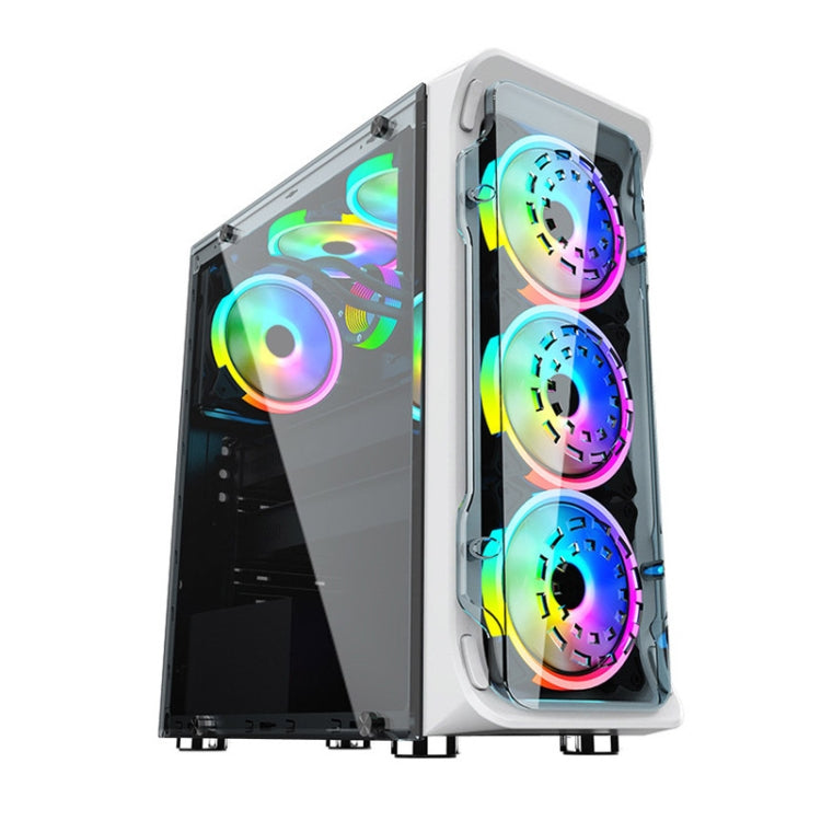 Computer CPU RGB luminous Radiator 3 Fans+Remote Control - Fan Cooling by PMC Jewellery | Online Shopping South Africa | PMC Jewellery | Buy Now Pay Later Mobicred