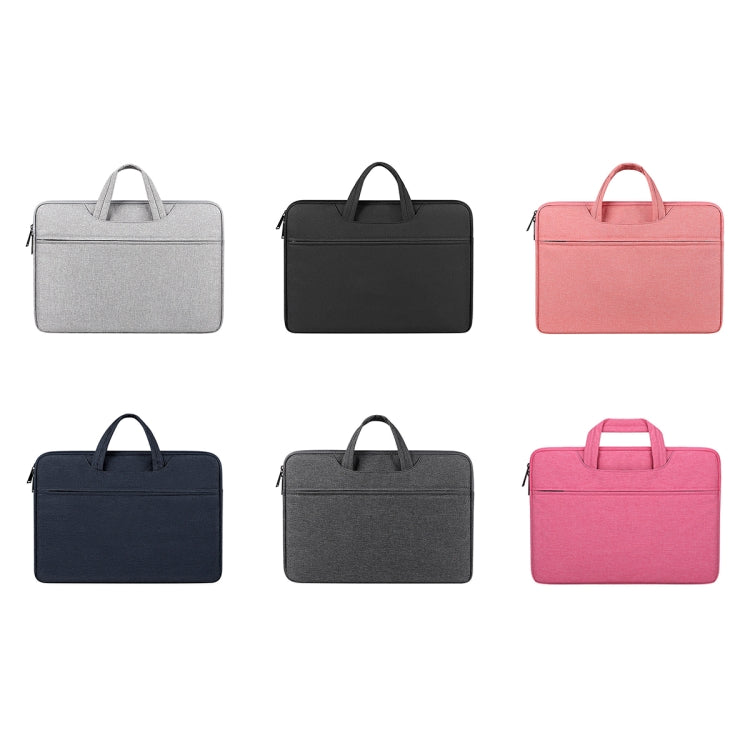 ST01 Large-Capacity Waterproof Shock-Absorbing Laptop Handbag, Size: 13.3 inches(Lady Pink) - 13.3 inch by PMC TechLife | Online Shopping South Africa | PMC TechLife | Buy Now Pay Later Mobicred