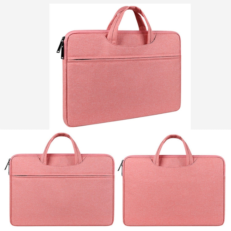 ST01 Large-Capacity Waterproof Shock-Absorbing Laptop Handbag, Size: 13.3 inches(Lady Pink) - 13.3 inch by PMC TechLife | Online Shopping South Africa | PMC TechLife | Buy Now Pay Later Mobicred