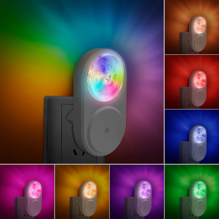 2 PCS Smart LED Light Control Night Light RGB Colorful Atmosphere Light with Sleeping Light(UK Plug) - Sensor LED Lights by PMC TechLife | Online Shopping South Africa | PMC TechLife | Buy Now Pay Later Mobicred