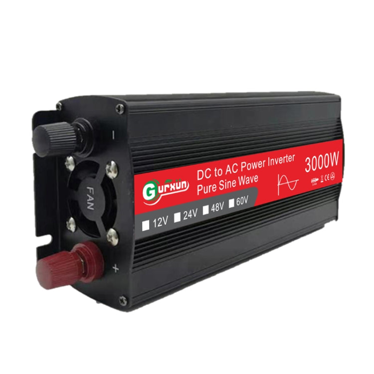 Gurxun Sine Wave Inverter 3000W 12/24/48/60V To 220V Car Boost Converter, Specification: 12V-220V -  by PMC TechLife | Online Shopping South Africa | PMC TechLife
