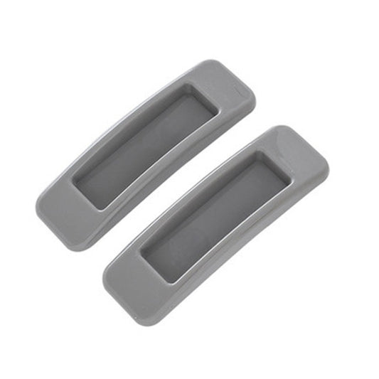 1pair Rectangular Paste Assist Door Windows Handle Refrigerator Cabinet Door Handle(Grey) - Cabinet Pulls by PMC Jewellery | Online Shopping South Africa | PMC Jewellery