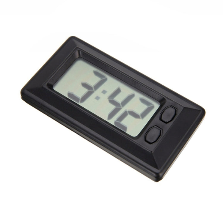 C33 Mini Home Car Electronic Clock With Hook And Loop Fastener(Black) - Clocks & Car Meters by PMC TechLife | Online Shopping South Africa | PMC TechLife | Buy Now Pay Later Mobicred