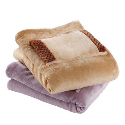 5V USB Electric Blanket Multi-functional Hand Warmer Knee Pad Flannel  Blanket 60x80cm(Camel) - Electric Blankets by PMC Jewellery | Online Shopping South Africa | PMC Jewellery