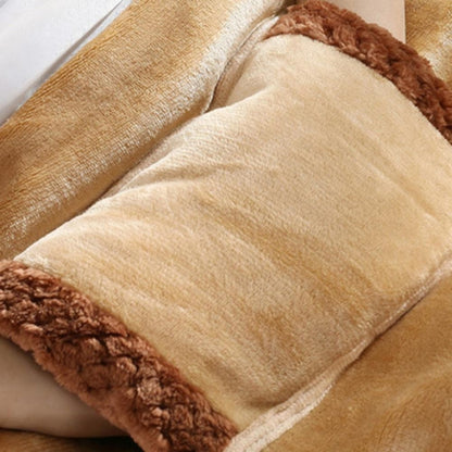 5V USB Electric Blanket Multi-functional Hand Warmer Knee Pad Flannel  Blanket 60x80cm(Camel) - Electric Blankets by PMC Jewellery | Online Shopping South Africa | PMC Jewellery