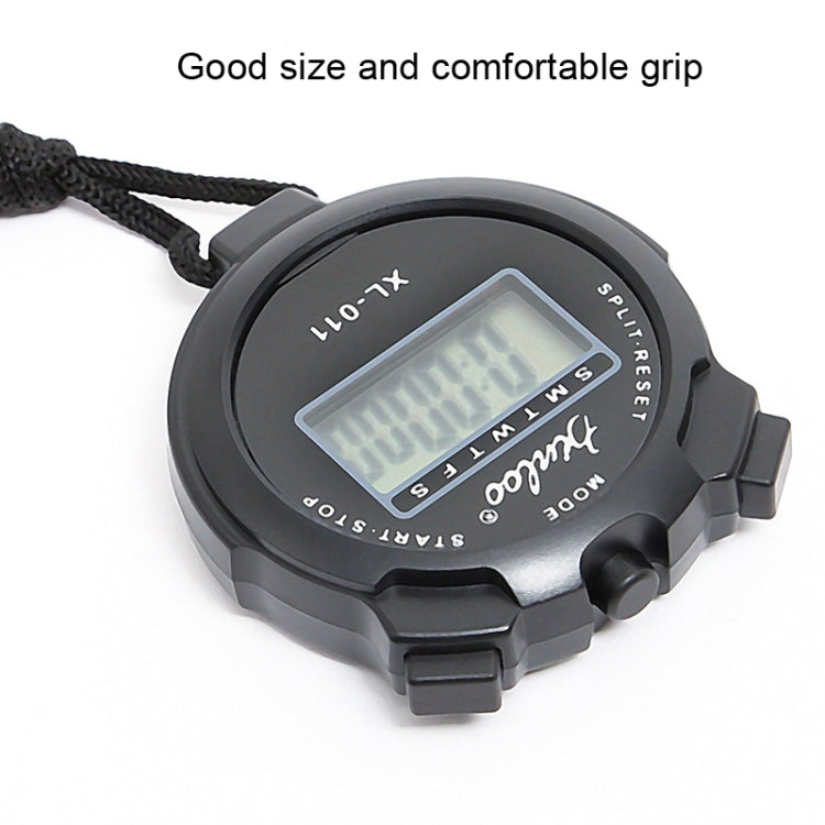 XINLOO XL-011 Display Single Memory Stopwatch Running Fitness Training Electronic Timer(Black) - Pedometer by null | Online Shopping South Africa | PMC TechLife | Buy Now Pay Later Mobicred