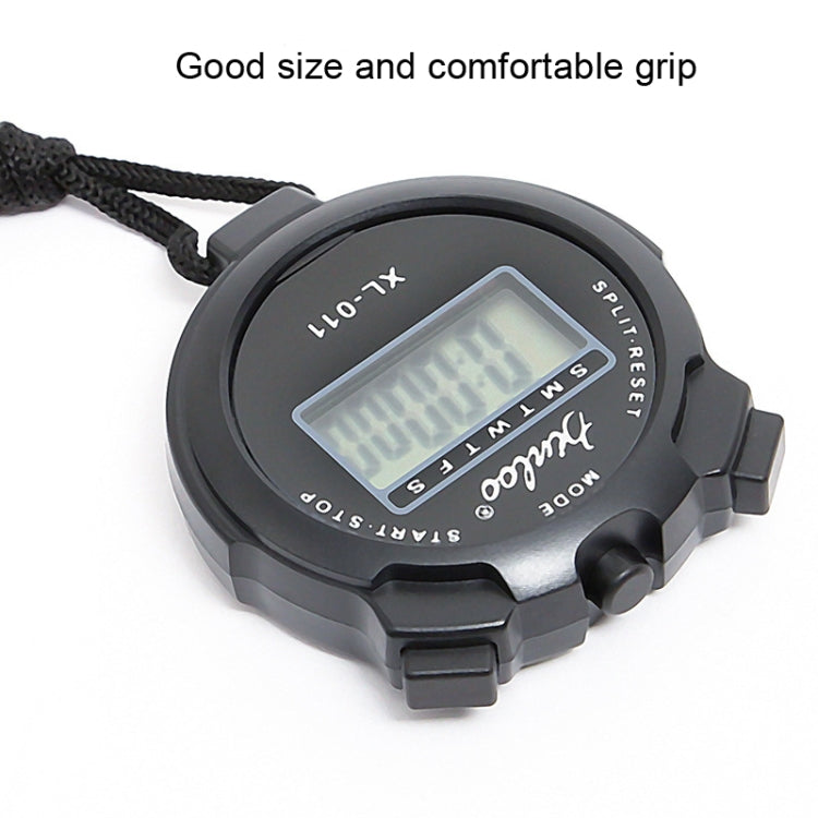 XINLOO XL-011 Display Single Memory Stopwatch Running Fitness Training Electronic Timer(Black) - Pedometer by null | Online Shopping South Africa | PMC Jewellery