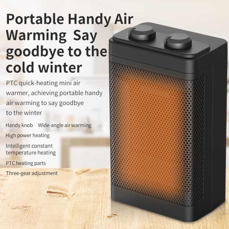 Office Household Mute Desktop Shaking Head Electric Heaters, Spec: Knob (UK Plug) - Electric Heaters by PMC TechLife | Online Shopping South Africa | PMC TechLife | Buy Now Pay Later Mobicred