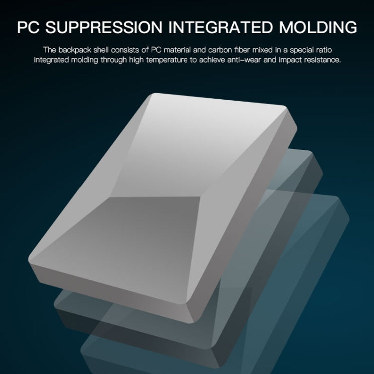 Bopai 61-93318A Hard Shell Waterproof Expandable Backpack with USB Charging Hole, Spec: Password (Black) - free shipping - PMC TechLife - Order now!