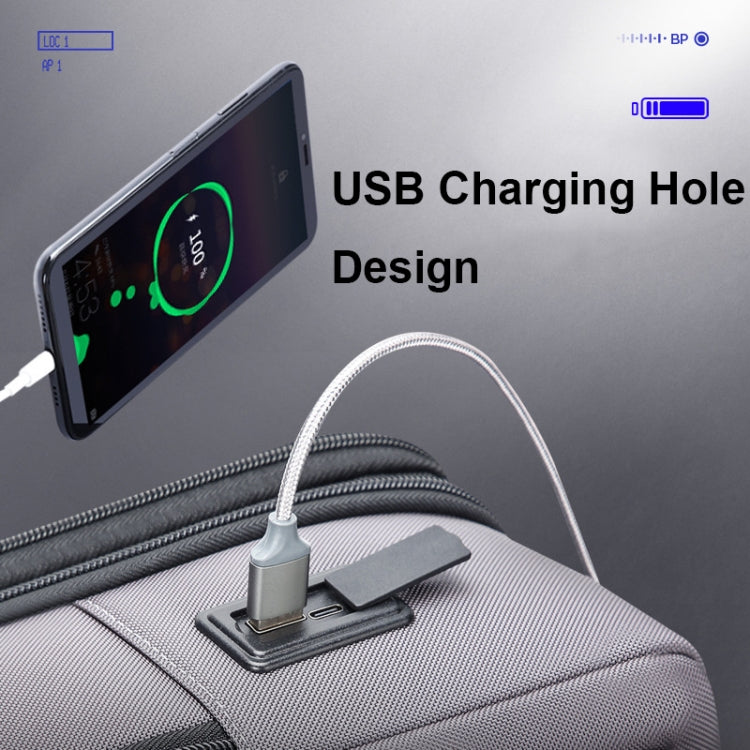 Bopai 61-121518 Multi-compartment Waterproof Expandable Backpack with USB Charging Hole(Dark Gray) - free shipping - PMC Jewellery - Order now!