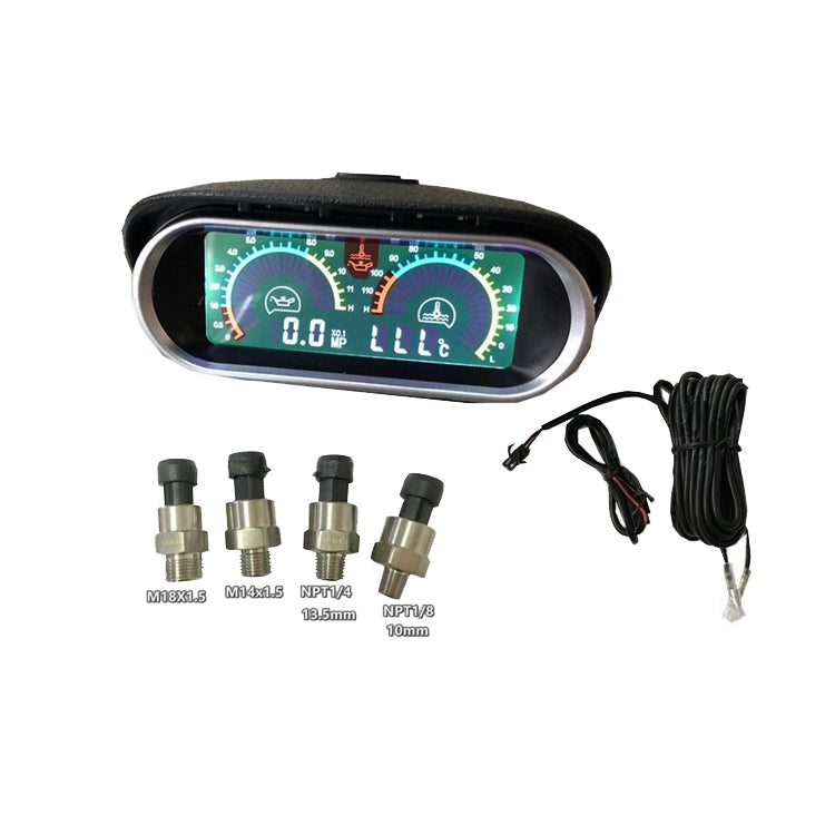 Agricultural Vehicle Car Modification Instrument, Style: Oil Meter (M14x1.5) With Water Temperature - Clocks & Car Meters by PMC TechLife | Online Shopping South Africa | PMC TechLife | Buy Now Pay Later Mobicred