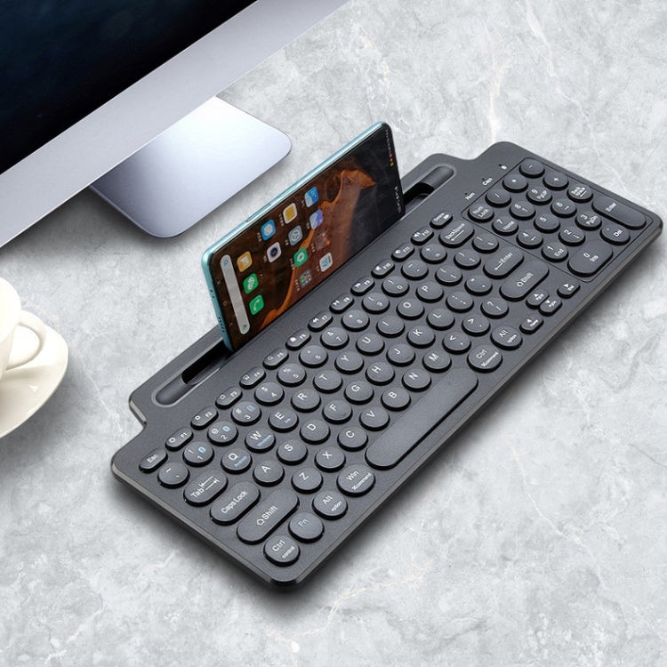 2.4G Bluetooth Wireless Keyboard With Card Slot Bracket No Touchpad - Wireless Keyboard by PMC Jewellery | Online Shopping South Africa | PMC Jewellery | Buy Now Pay Later Mobicred