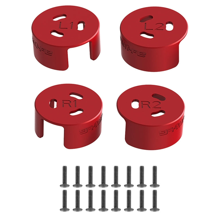 4 PCS / Set Sunnylife AT-MD475 Dust-proof Waterproof Aluminum Alloy Motor Cover For DJI Avata(Red) - Other by PMC TechLife | Online Shopping South Africa | PMC TechLife | Buy Now Pay Later Mobicred