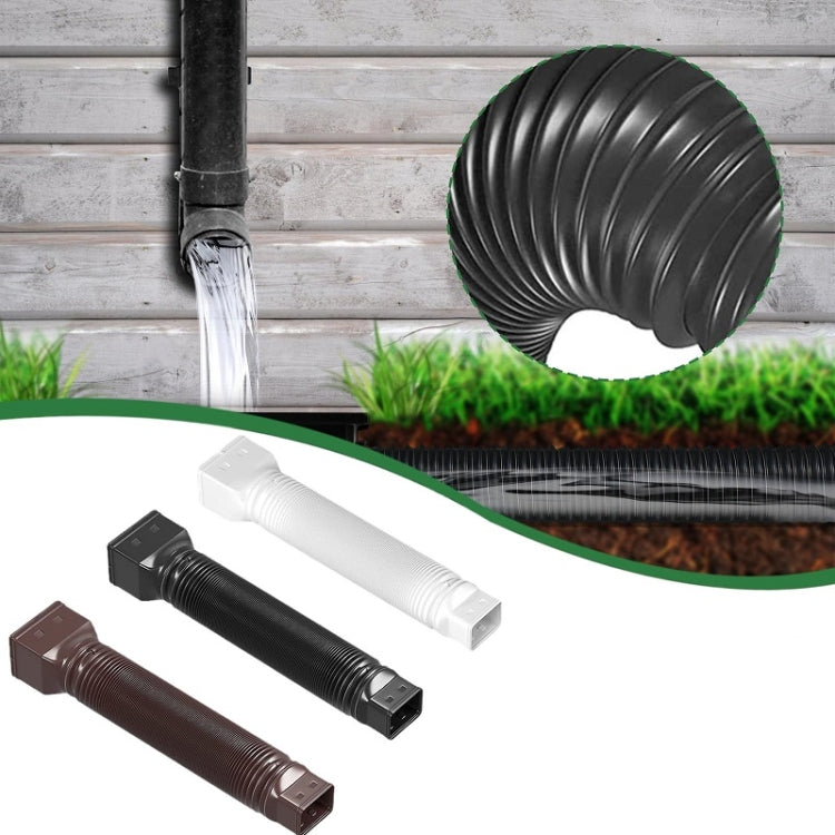 Downspout Extenders Telescoping Rain Gutter Drains(Brown) - Pipes & Fittings by PMC Jewellery | Online Shopping South Africa | PMC Jewellery