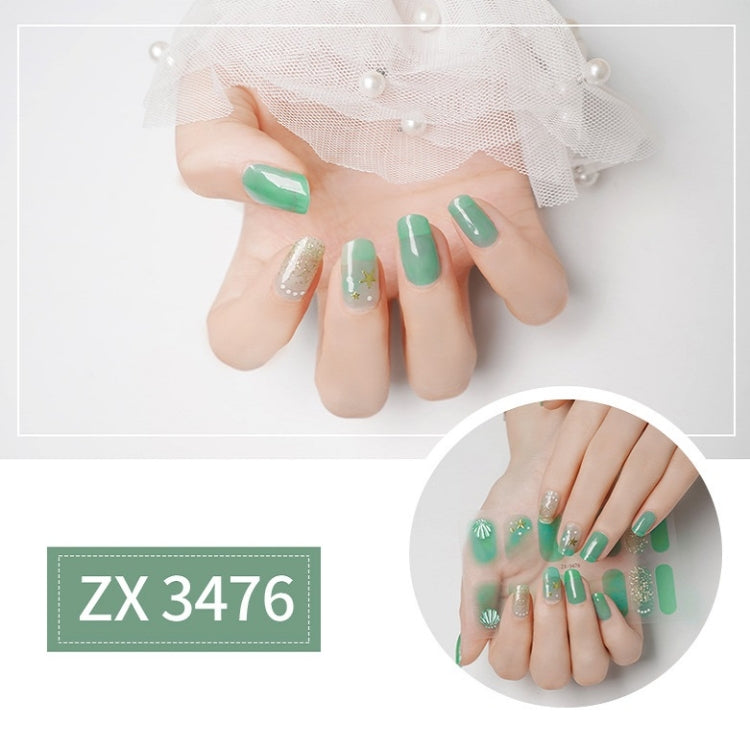 Nail Polish Film Bronzing Nail Stickers(ZX3476)(Bare film+A frustration) - Nail Stickers by PMC Jewellery | Online Shopping South Africa | PMC Jewellery