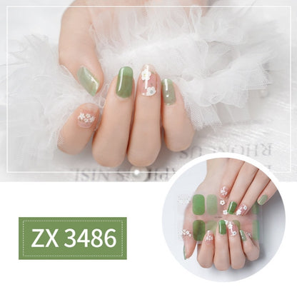 Nail Polish Film Bronzing Nail Stickers(ZX3486)(Bare film+A frustration) - Nail Stickers by PMC Jewellery | Online Shopping South Africa | PMC Jewellery